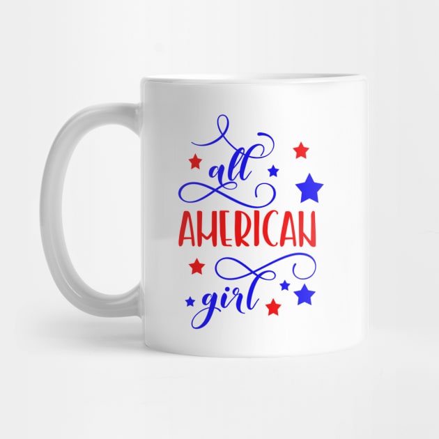 All American girl 4th of July by TheBlackCatprints